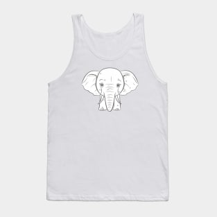 Cutie elephant Tank Top